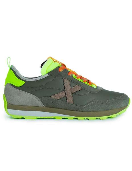 Zapatillas deportivas de mujer Munich Clik 39 de piel en color verde.