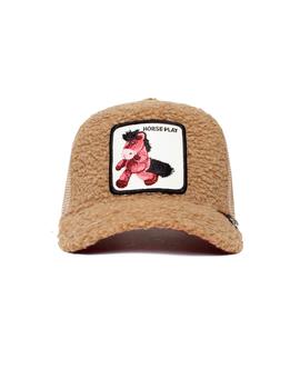 Gorra Goorin Bros niño peluche beige