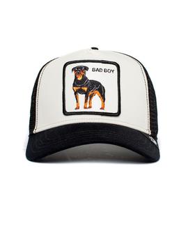 Gorra Goorin Bros Rottweiler blanca y negra