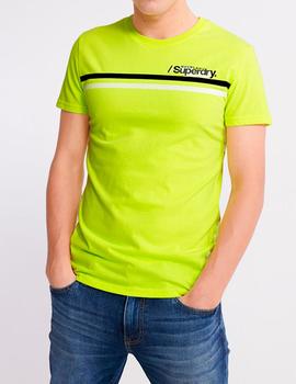 Camiseta Superdry amarillo fluor para hombre