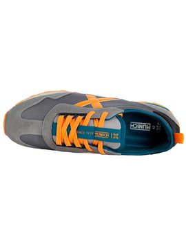 Zapatillas Munich UM 45 grises con naranja para hombre