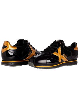 Zapatillas Munich Sapporo 152 de charol negro para hombre