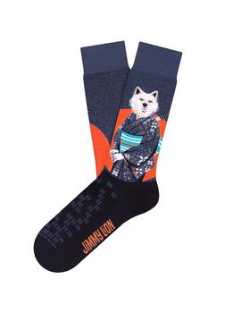 Calcetines gordos Jimmy Lion calaveras rojas