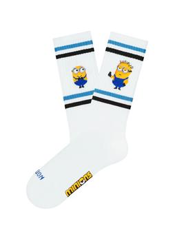 Calcetines Jimmy Lion blancos de los Minions