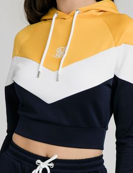 Sudadera Siksilk Retro Sports Track amarilla mujer