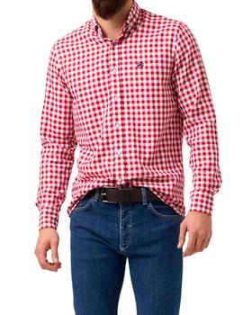 Camisa Altona Dock cuadros vichy rojos para hombre