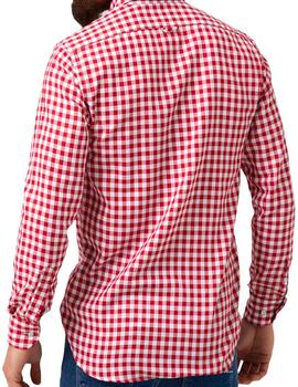 Camisa Altona Dock cuadros vichy rojos para hombre