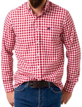 Camisa Altona Dock cuadros vichy rojos para hombre