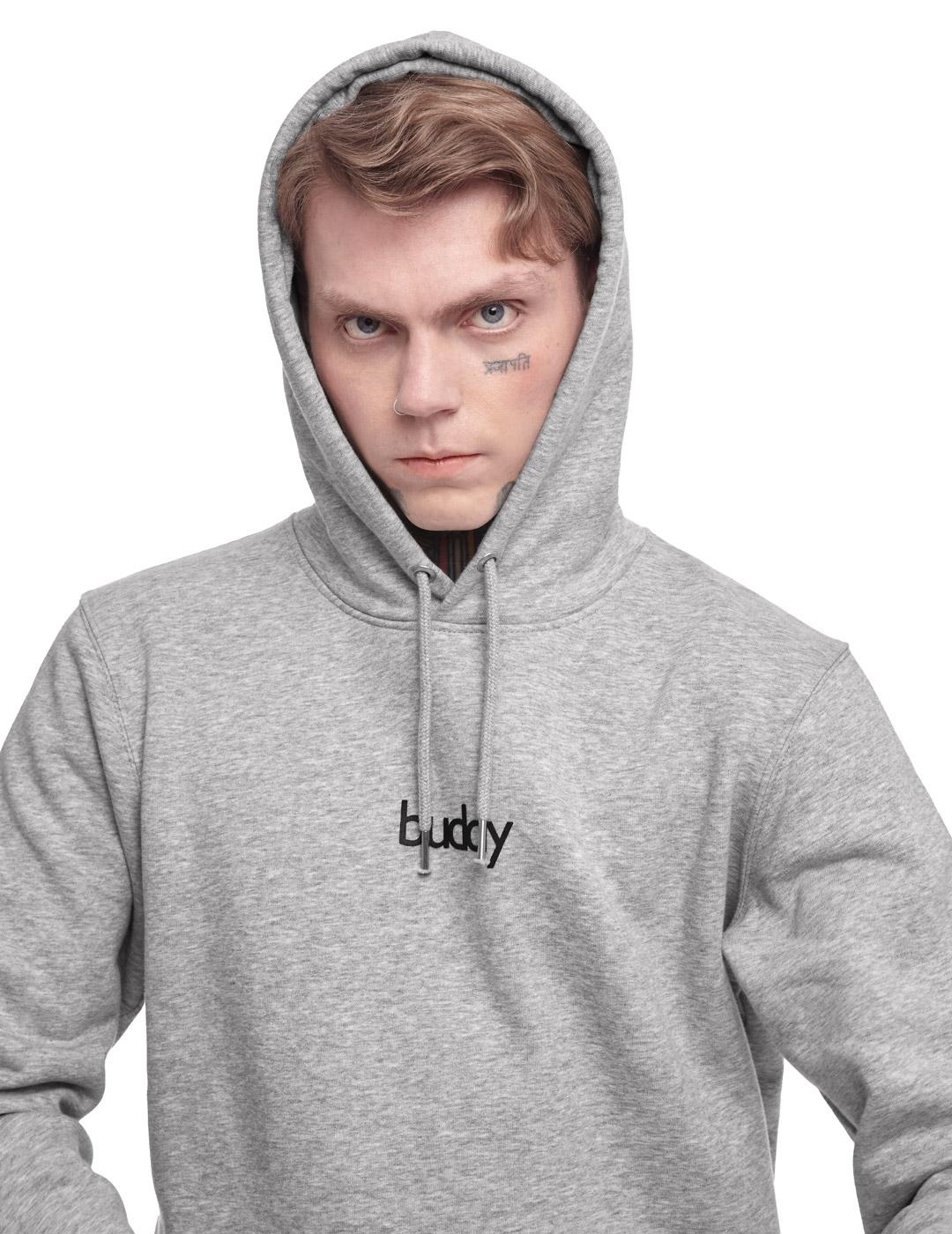 Sudadera Buddy HD gris para hombre