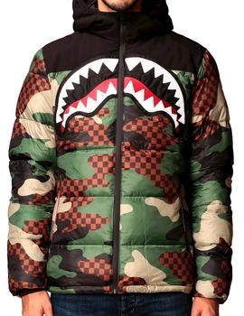 Cazadora tiburón Sprayground verde para hombre