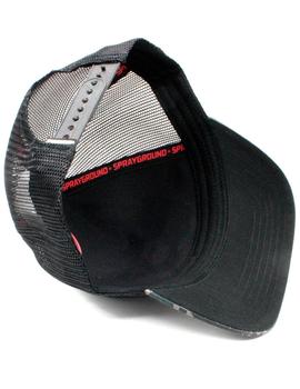 Gorra Sprayground tiburón negro