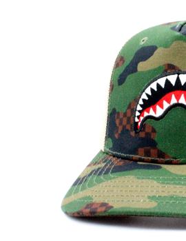 Gorra Sprayground tiburón camuflaje