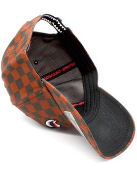 Gorra Sprayground tiburón marrón