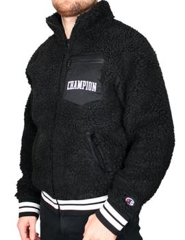 Chaqueta Champion negra de pelo para hombre