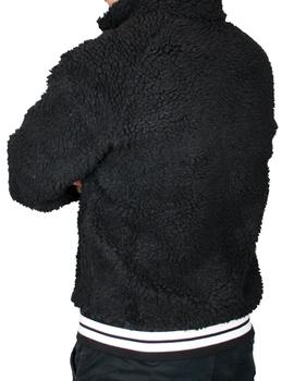 Chaqueta Champion negra de pelo para hombre