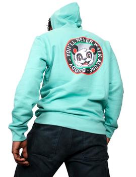 Sudadera Buddy Duffer verde menta con capucha