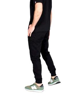 Pantalón negro Buddy cintura y tobillos elásticos