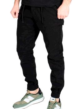 Pantalón negro Buddy cintura y tobillos elásticos