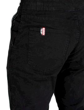 Pantalón negro Buddy cintura y tobillos elásticos