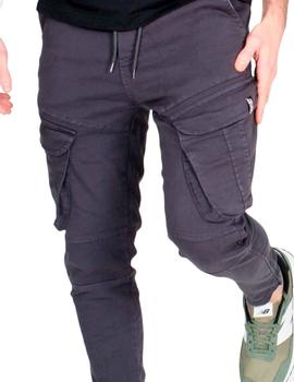 Pantalón Buddy con bolsillos grandes gris oscuro