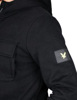 Suéter Lyle Scott negro con bolsillo para hombre