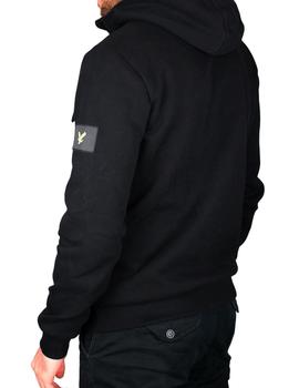 Suéter Lyle Scott negro con bolsillo para hombre
