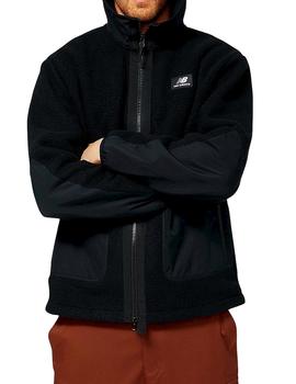 Chaqueta New Balance de pelo negro para hombre