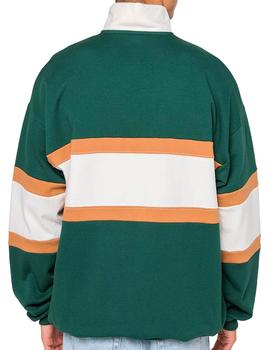 Sudadera retro Kaotiko verde para hombre