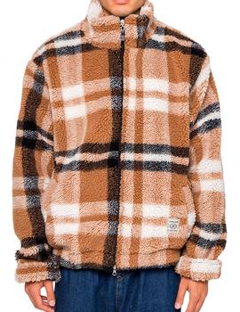 Abrigo Kaotiko de cuadros marrón para hombre