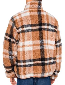 Abrigo Kaotiko de cuadros marrón para hombre