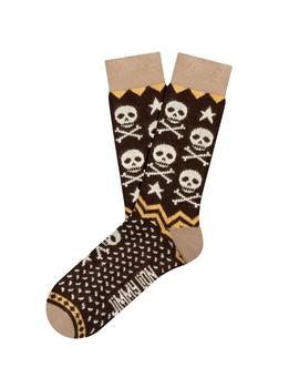 Calcetines gordos Jimmy Lion calaveras marrones