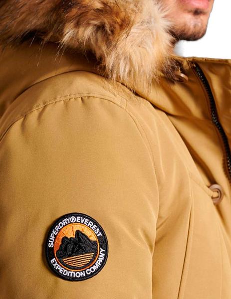 Parka Superdry Everest beige clarita para hombre