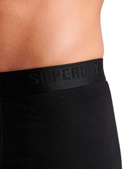 Caja de calzoncillos Superdry negros para hombre