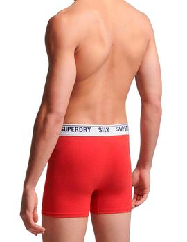 Bóxer Superdry rojo para hombre