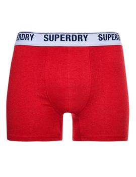 Bóxer Superdry rojo para hombre