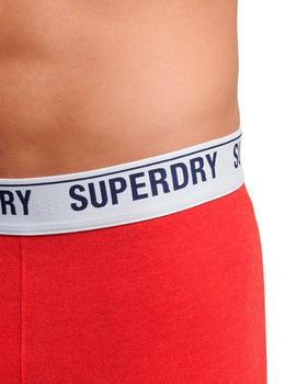 Bóxer Superdry rojo para hombre