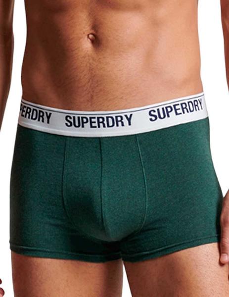 Mercado plan de ventas Crítico Bóxer Superdry verde para hombre