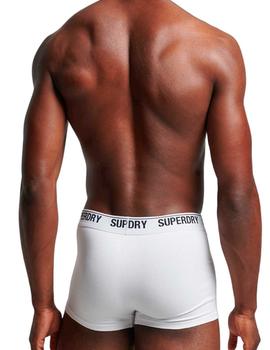 Caja de calzoncillos blancos Superdry para hombre