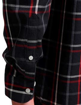 Camisa Superdry cuadros negros para hombre