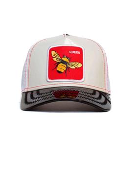 Gorra charol Goorin Bros abeja reina blanca