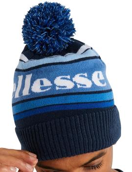 Gorro navideño Ellesse azul con pompón