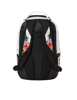 Mochila Sprayground blanca estampada con flores