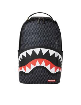 Mochila Sprayground del tiburón Money Check gris