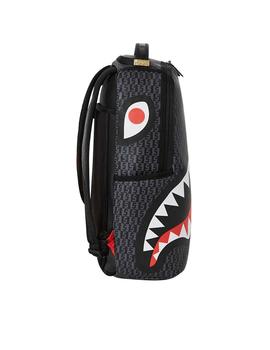 Mochila Sprayground del tiburón Money Check gris