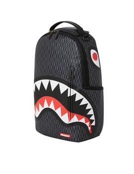Mochila Sprayground del tiburón Money Check gris