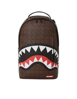 Mochila de lujo Sprayground Sharks in Paris marrón