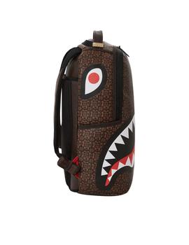 Mochila de lujo Sprayground Sharks in Paris marrón