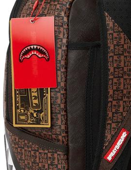 Mochila de lujo Sprayground Sharks in Paris marrón