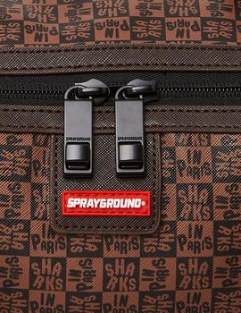 Bolso pequeño Sprayground Sharks in Paris marrón