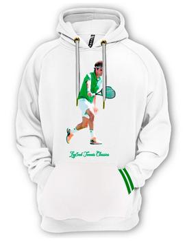 Sudadera Legend Roger Federer blanca y verde